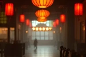 《雪落无声处》北方小站雪夜全景剧照