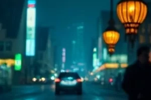 《午夜便利店》冷柜灯光与值夜人影剧照